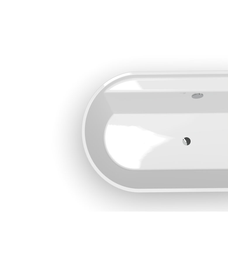 Vrijstaand ligbad Alco 170 x 85 x 60 cm - wit