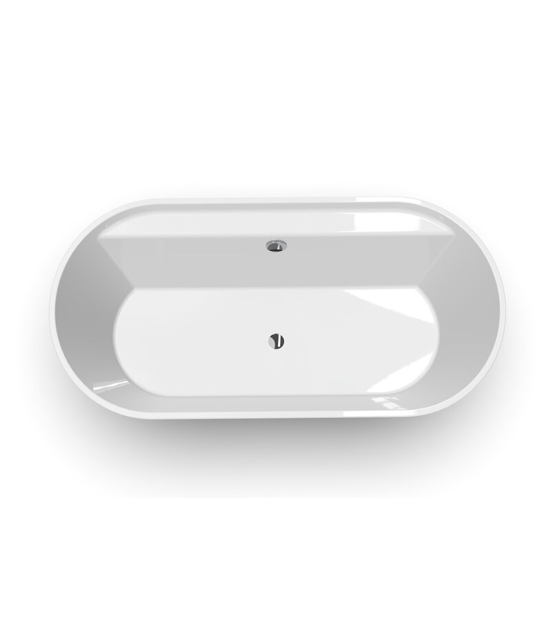 Vrijstaand ligbad Alco 170 x 85 x 60 cm - wit