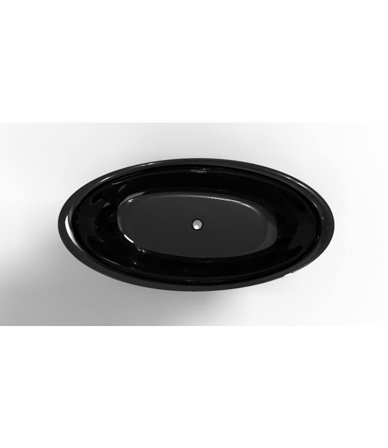 Vrijstaand ligbad Baku 180 x 89 x 73 cm - zwart