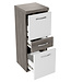 Badkamerkast Alba 30 x 30 x 83 cm - grijs eiken met wit