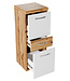 Badkamerkast Alba 30 x 30 x 83 cm - eiken met wit
