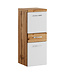 Badkamerkast Alba 30 x 30 x 83 cm - eiken met wit