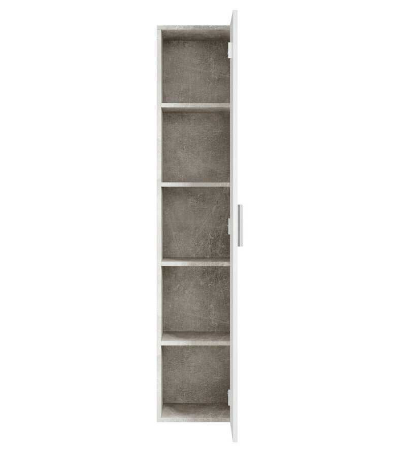 Badkamerkast Pluto 30 x 30 x 150 cm - grijs met wit