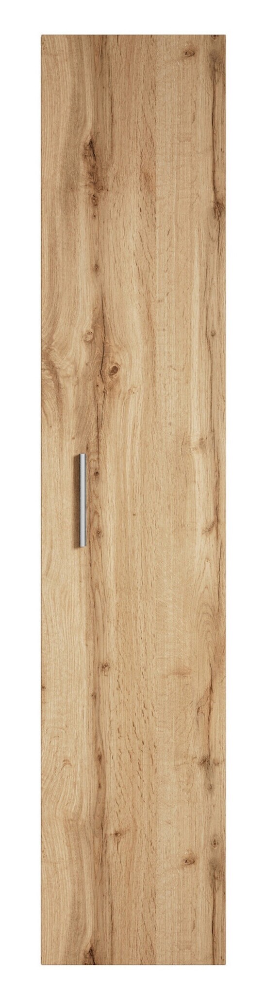 Chaduof Badkamerkast van bruin eiken, 30 x 30 x 190 cm, meerlaags hout, badkamerkast, ruimtebesparend, badkamermeubel (SPU:819795