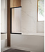 Badwand Moka 110 x 140 cm - mat zwart - nano coating