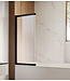 Badwand Moka 110 x 140 cm - mat zwart - nano coating