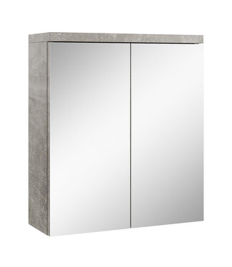 Spiegelkast Toledo 60 x 20 x 60 cm - grijs