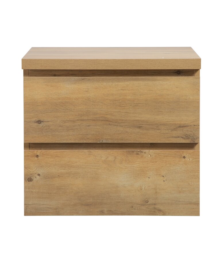 Wastafelkast Angela 60 x 48 x 54 cm - eiken - met bovenblad