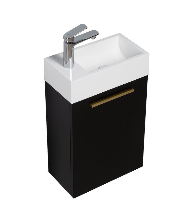 Toiletmeubel Athene 40cm - mat zwart
