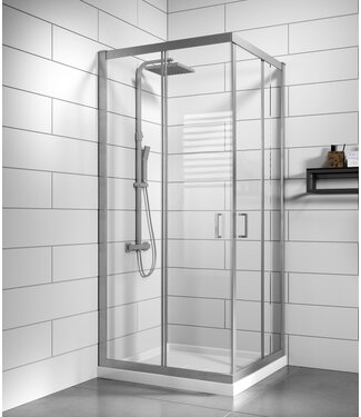 Douchecabine Dakota 90 x 90 x 185 cm - chroom - nano coating