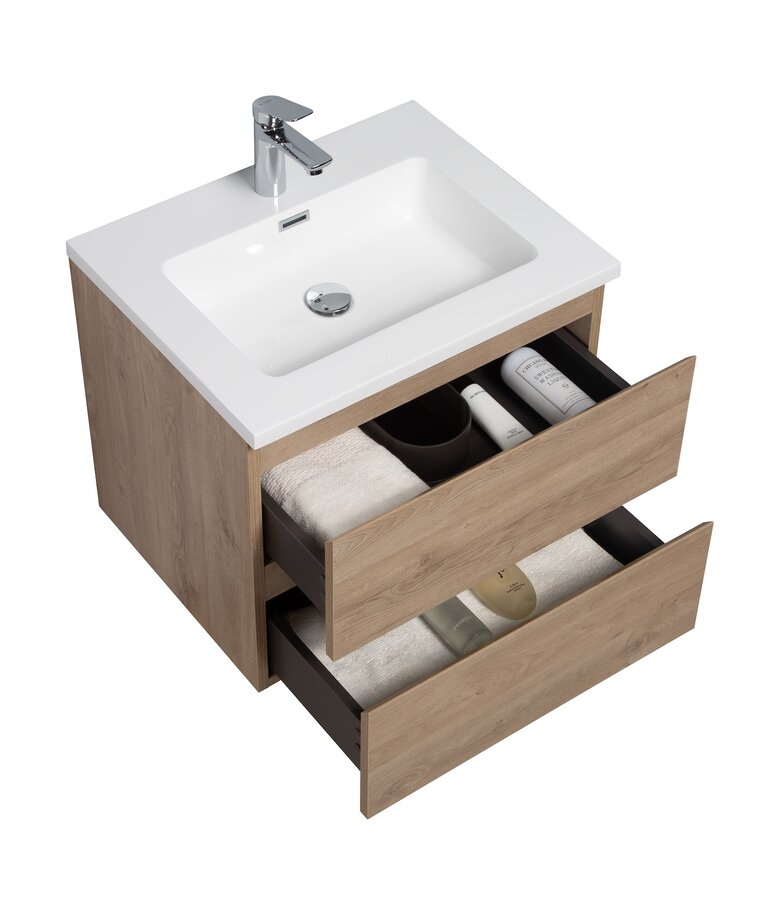 Badkamermeubel Angela 60cm - kastanje eiken