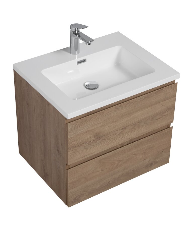 Badkamermeubel Angela 60cm - kastanje eiken