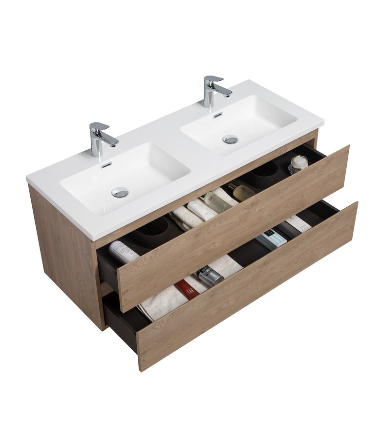 Badkamermeubel Angela 120cm - kastanje eiken