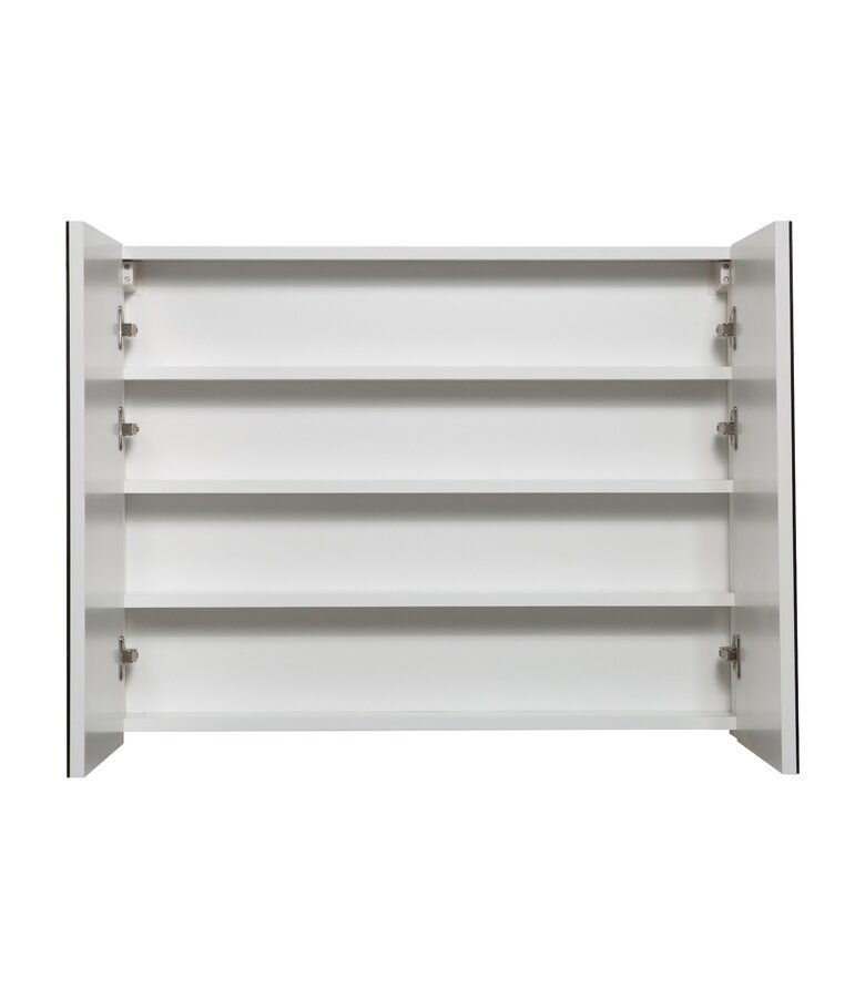 Spiegelkast Cuba 90 x 16 x 70 cm - hoogglans wit