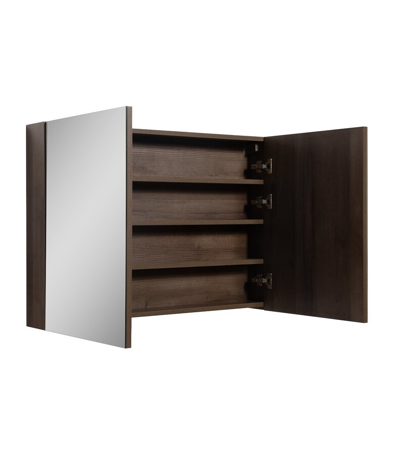 Spiegelkast Cuba 100 x 16 x 70 cm - bruin eiken