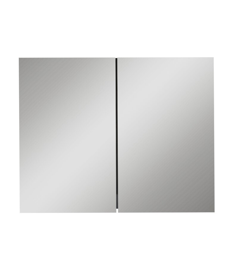 Spiegelkast Cuba 90 x 16 x 70 cm - mat zwart