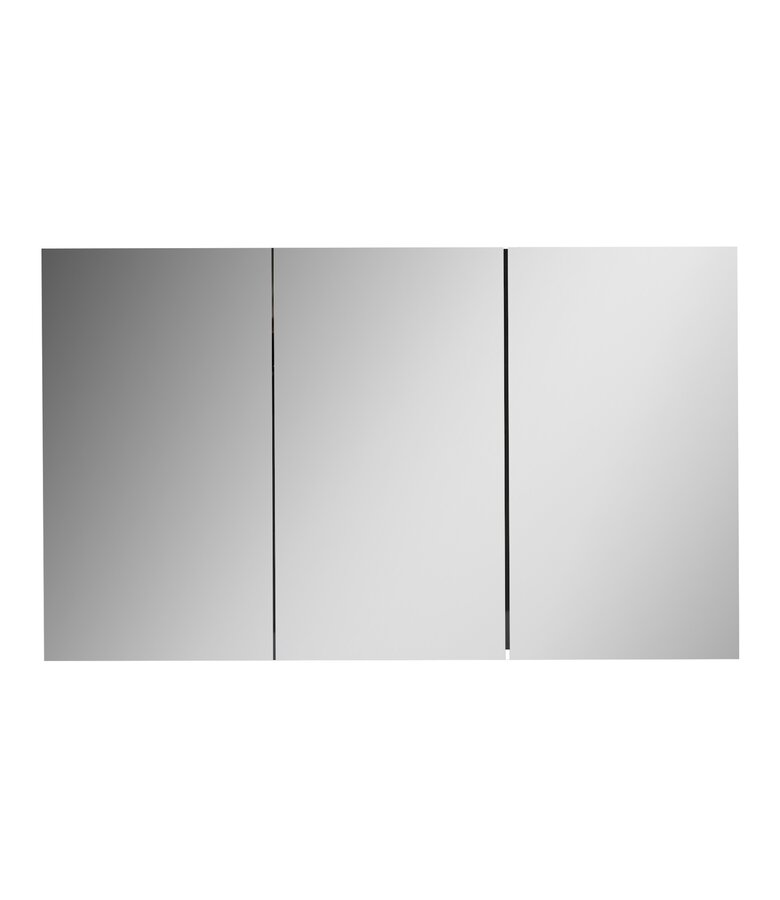 Spiegelkast Cuba 120 x 16 x 70 cm - mat zwart