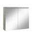 Spiegelkast Toledo 80 x 20 x 60 cm - grijs