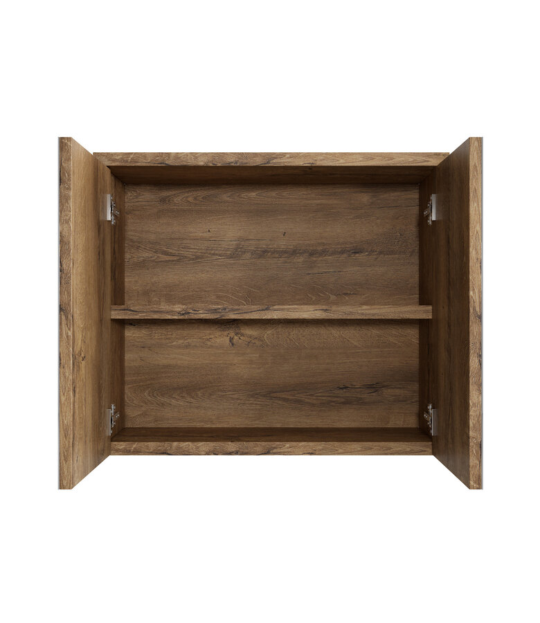 Spiegelkast Toledo 80 x 20 x 60 cm - bruin eiken