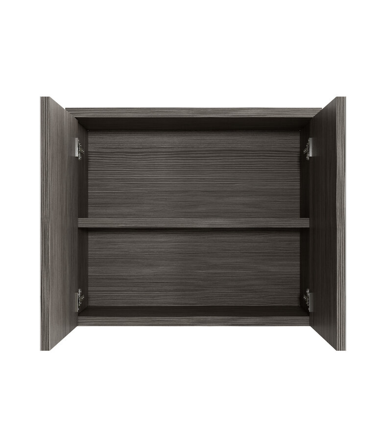 Spiegelkast Toledo 80 x 20 x 60 cm - grijs eiken