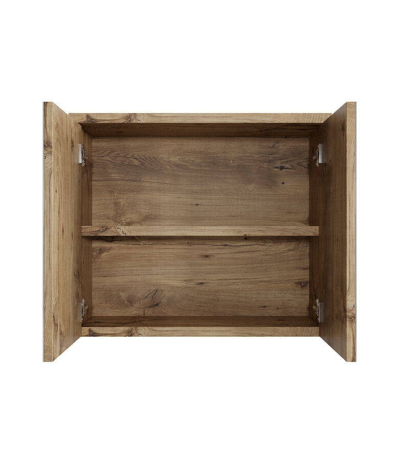 Spiegelkast Toledo 80 x 20 x 60 cm - kastanje eiken