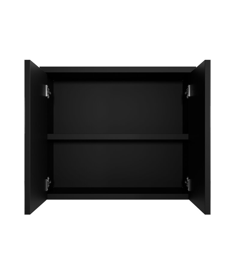 Spiegelkast Toledo 80 x 20 x 60 cm - mat zwart