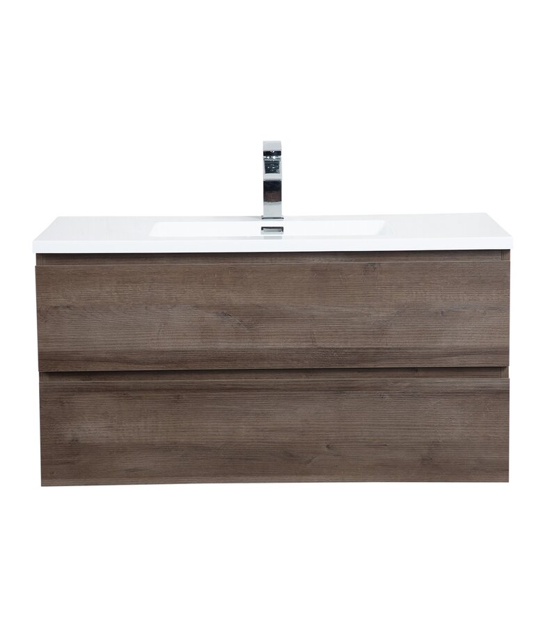 Badkamermeubel Angela 100cm - bruin eiken