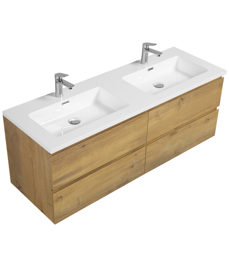 Badkamermeubel Angela 140cm - eiken