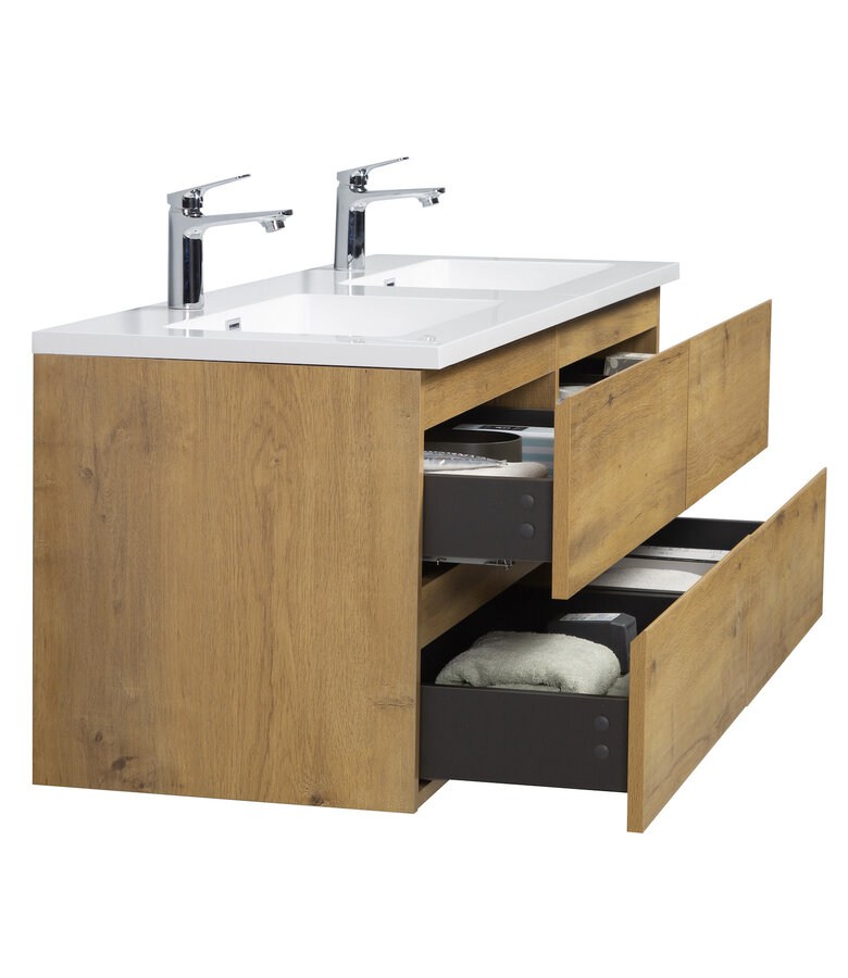 Badkamermeubel Angela 140cm - eiken