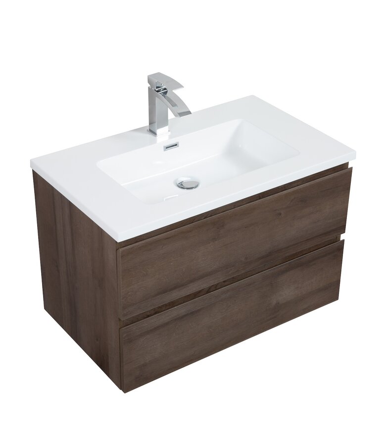 Badkamermeubel Angela 80cm - bruin eiken