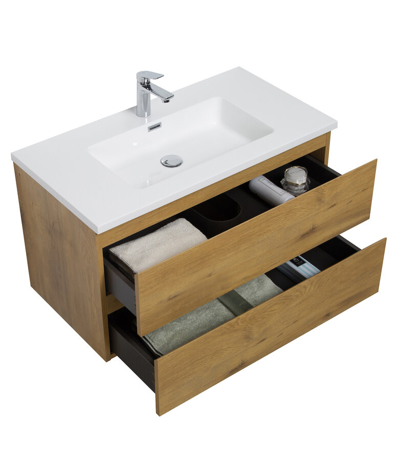 Badkamermeubel Angela 90cm - eiken