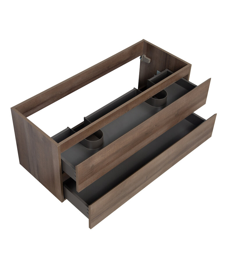 Wastafelkast Angela 120 x 48 x 50 cm - bruin eiken