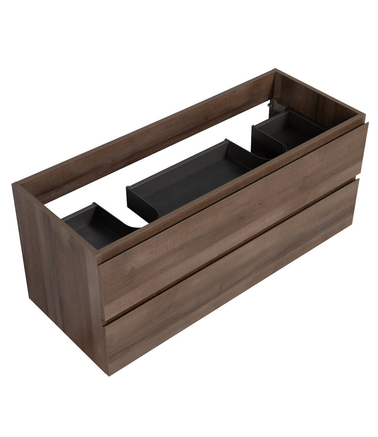 Wastafelkast Angela 120 x 48 x 50 cm - bruin eiken