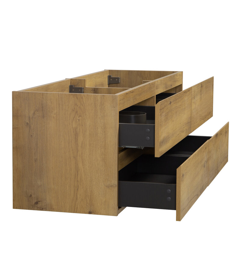 Wastafelkast Angela 140 x 48 x 50 cm - eiken