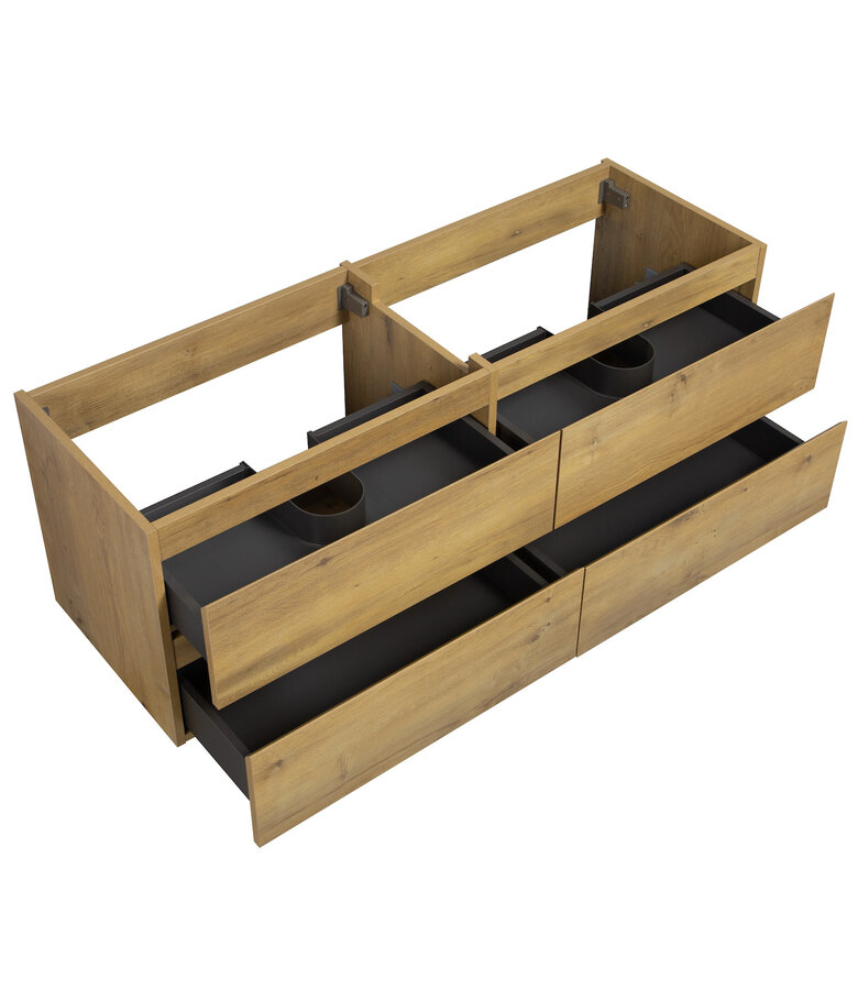 Wastafelkast Angela 140 x 48 x 50 cm - eiken