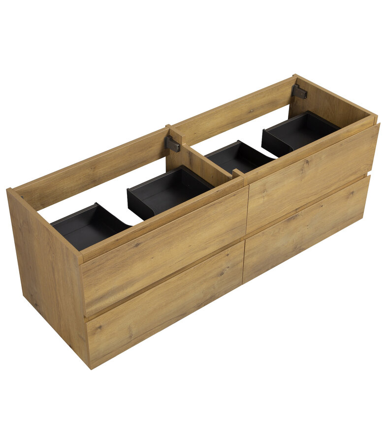 Wastafelkast Angela 140 x 48 x 50 cm - eiken