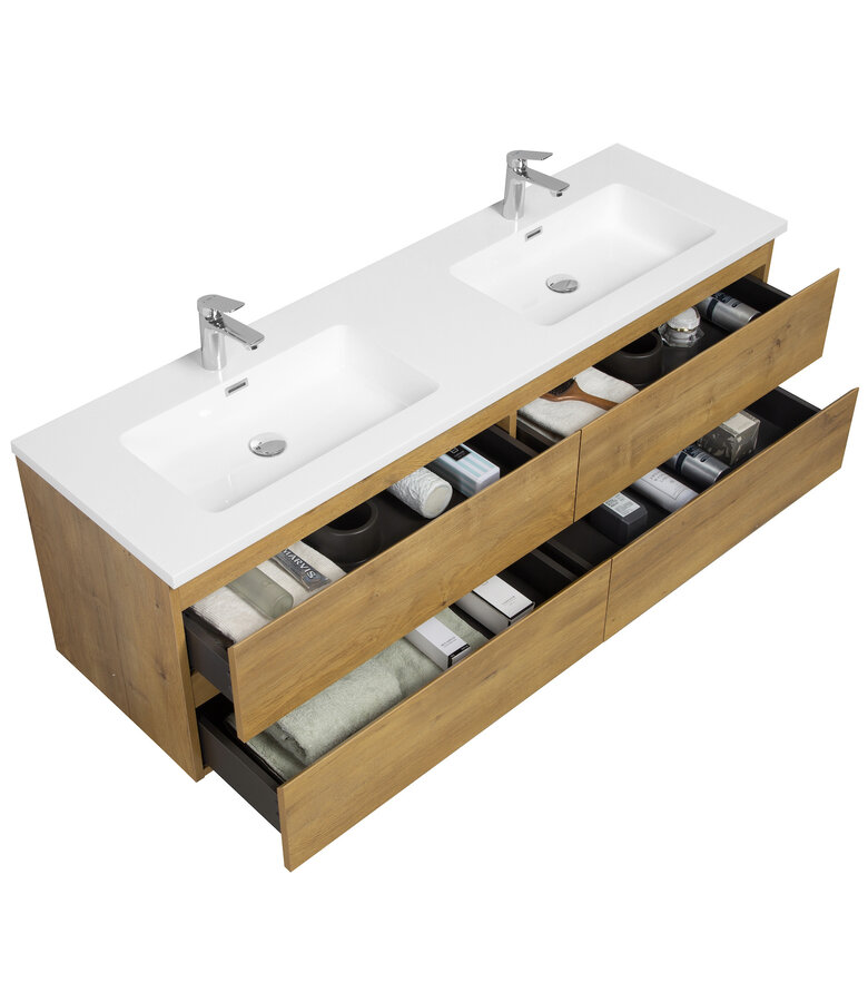 Badkamermeubel Angela 160cm - eiken