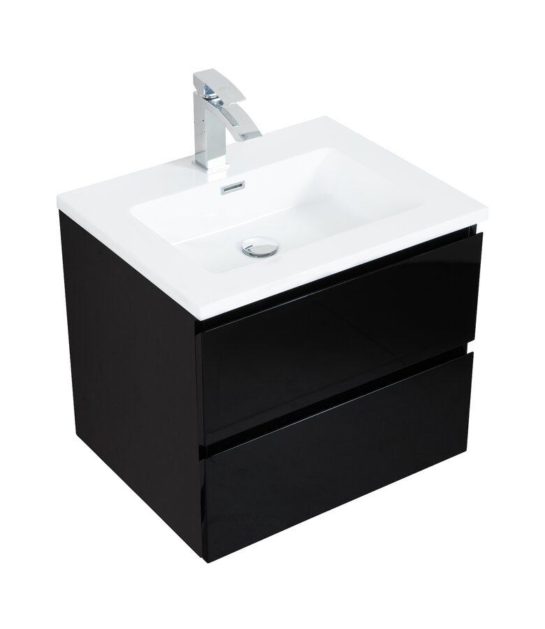 Badkamermeubel Angela 60cm - mat zwart