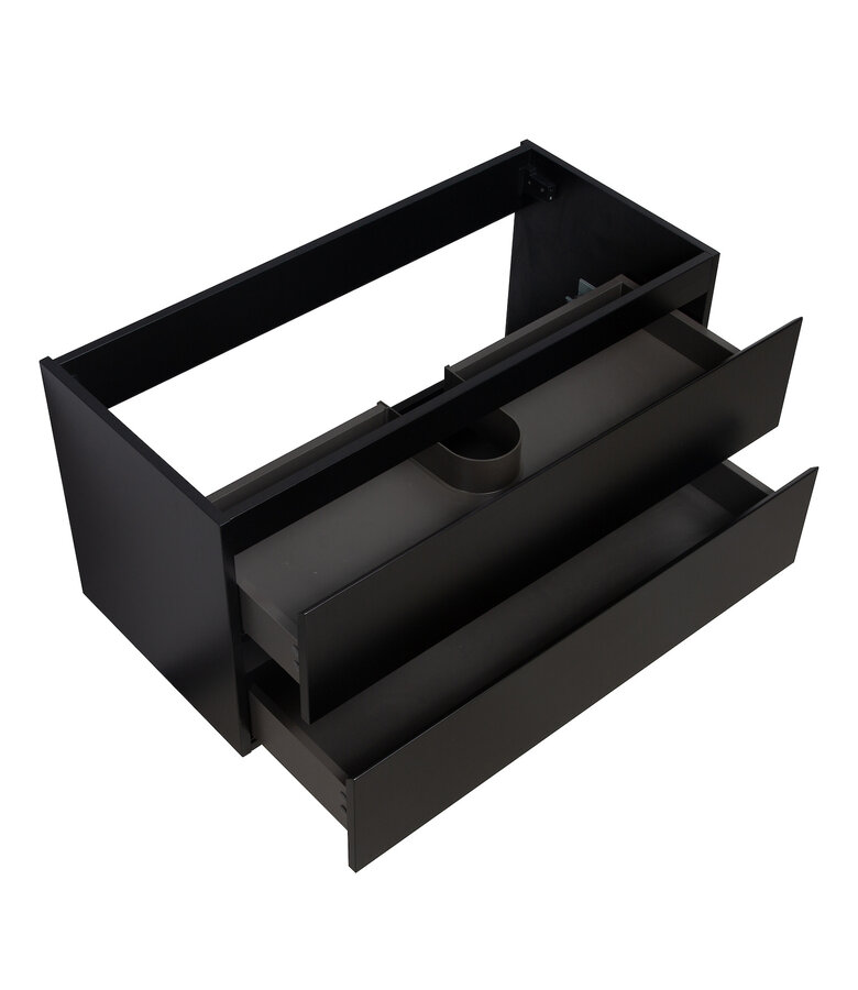 Wastafelkast Angela 100 x 48 x 50 cm - mat zwart