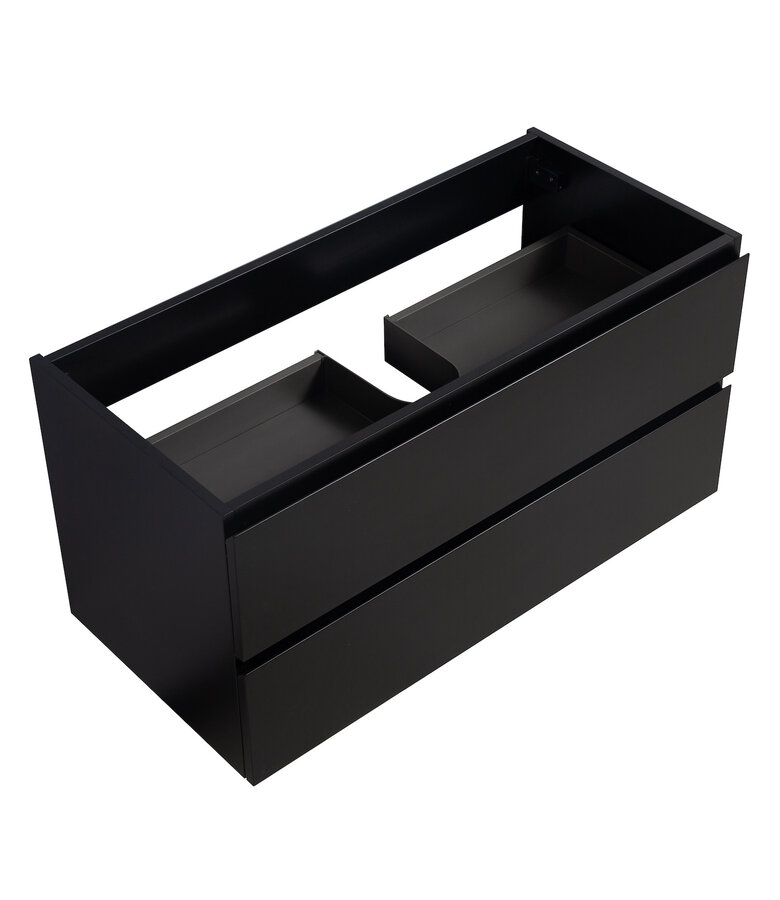 Wastafelkast Angela 100 x 48 x 50 cm - mat zwart