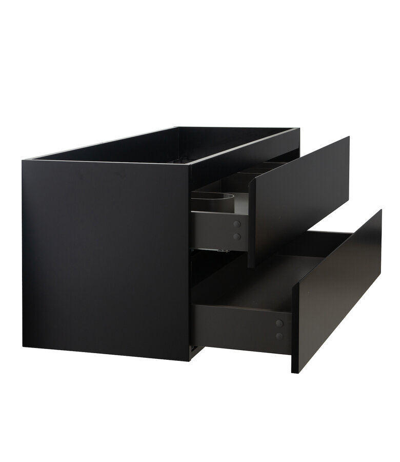 Wastafelkast Angela 120 x 48 x 50 cm - mat zwart