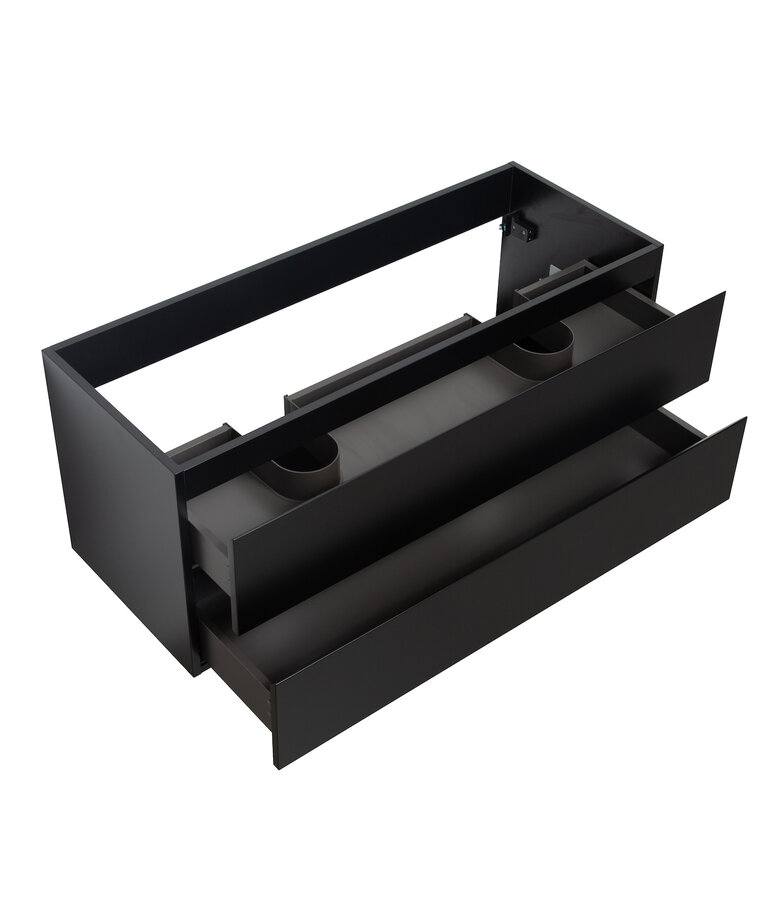 Wastafelkast Angela 120 x 48 x 50 cm - mat zwart