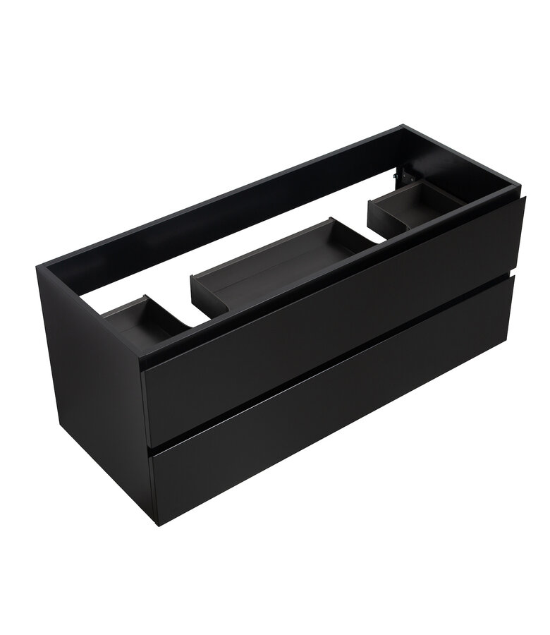 Wastafelkast Angela 120 x 48 x 50 cm - mat zwart