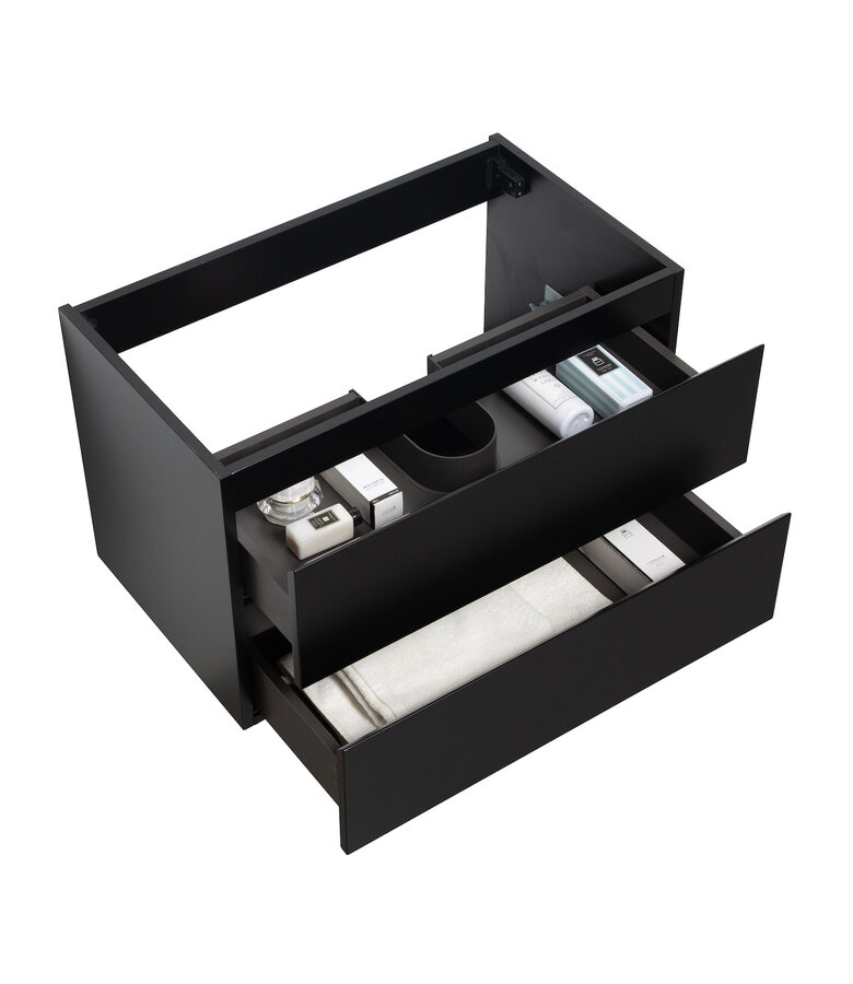 Wastafelkast Angela 80 x 48 x 50 cm - mat zwart