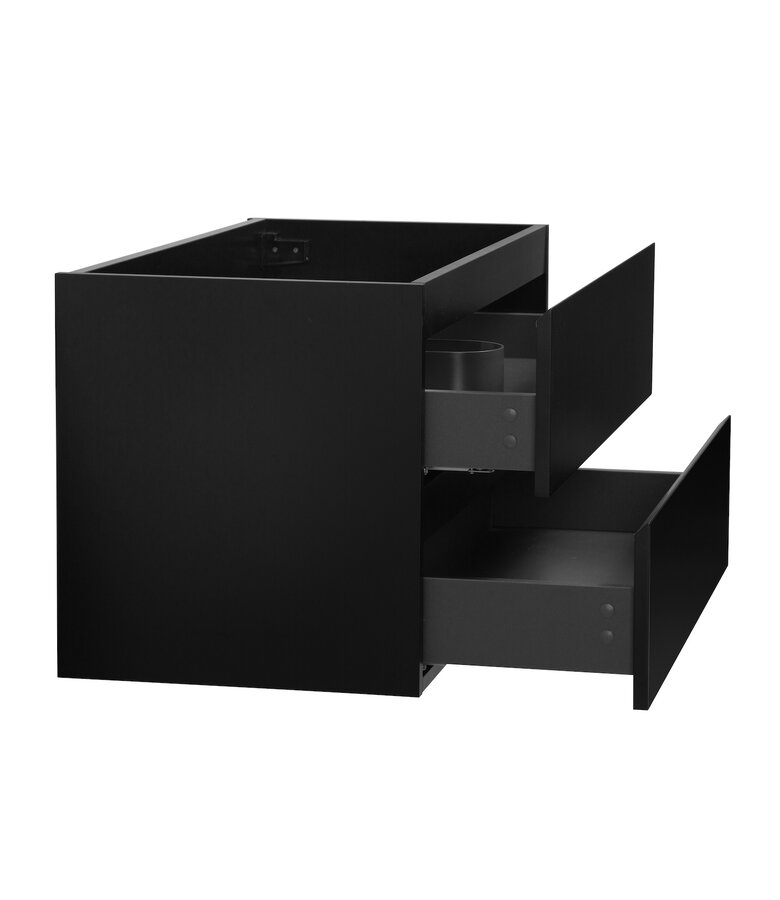 Wastafelkast Angela 90 x 48 x 50 cm - mat zwart