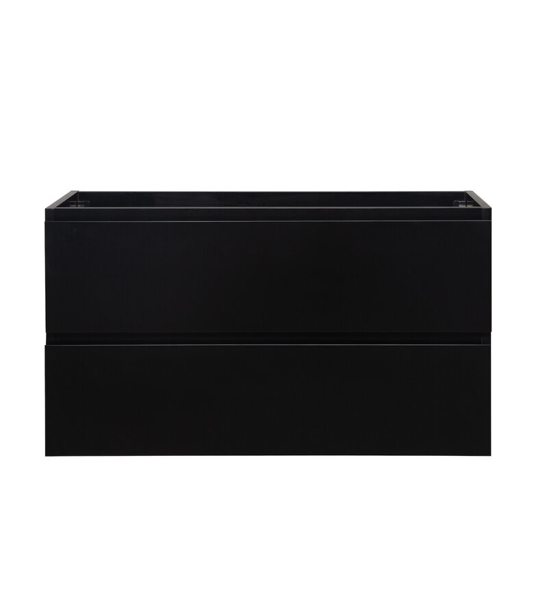 Wastafelkast Angela 90 x 48 x 50 cm - mat zwart