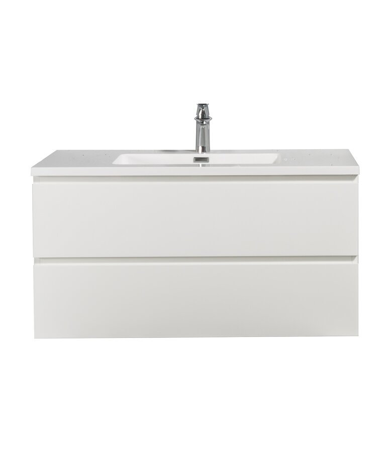 Badkamermeubel Angela 100cm - hoogglans wit