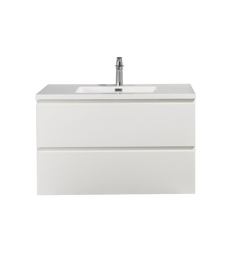 Badkamermeubel Angela 90cm - hoogglans wit