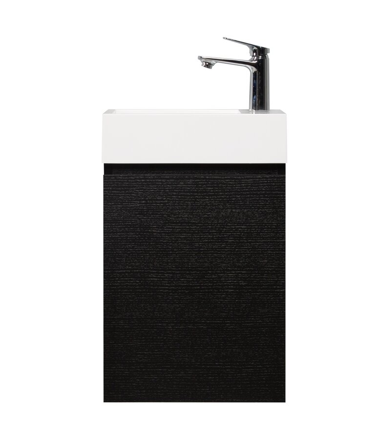 Toiletmeubel Angela 40cm - zwart houtnerf