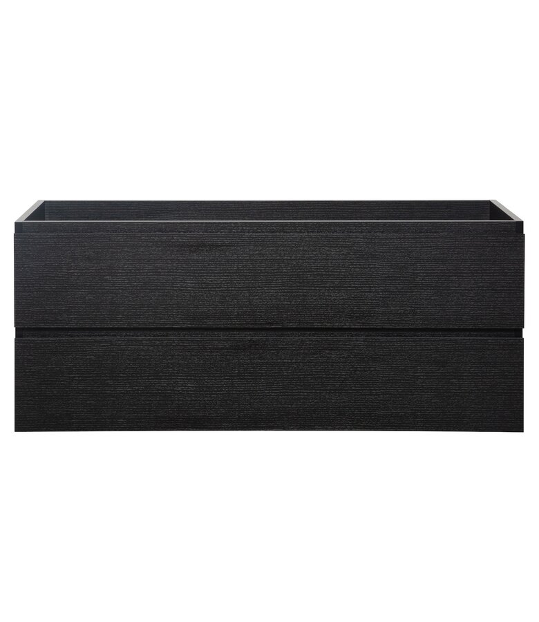 Wastafelkast Angela 120 x 48 x 50 cm - zwart houtnerf